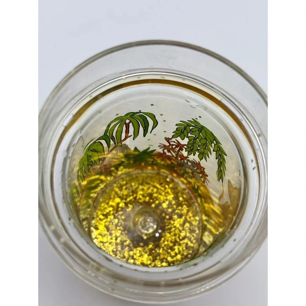 Vintage Disney The Lion King Liquid Glitter Tumbler Simba Mufasa Rafiki Cup